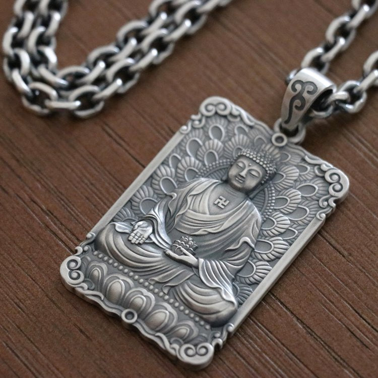 Framed Charity Amitabha Buddha Pendant