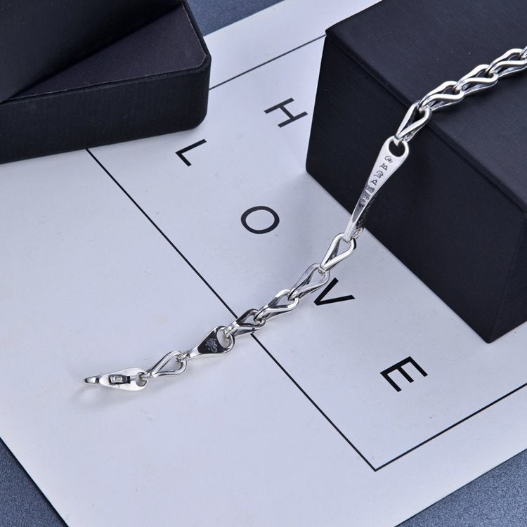 Silver Om Mani Padme Hum Bracelet