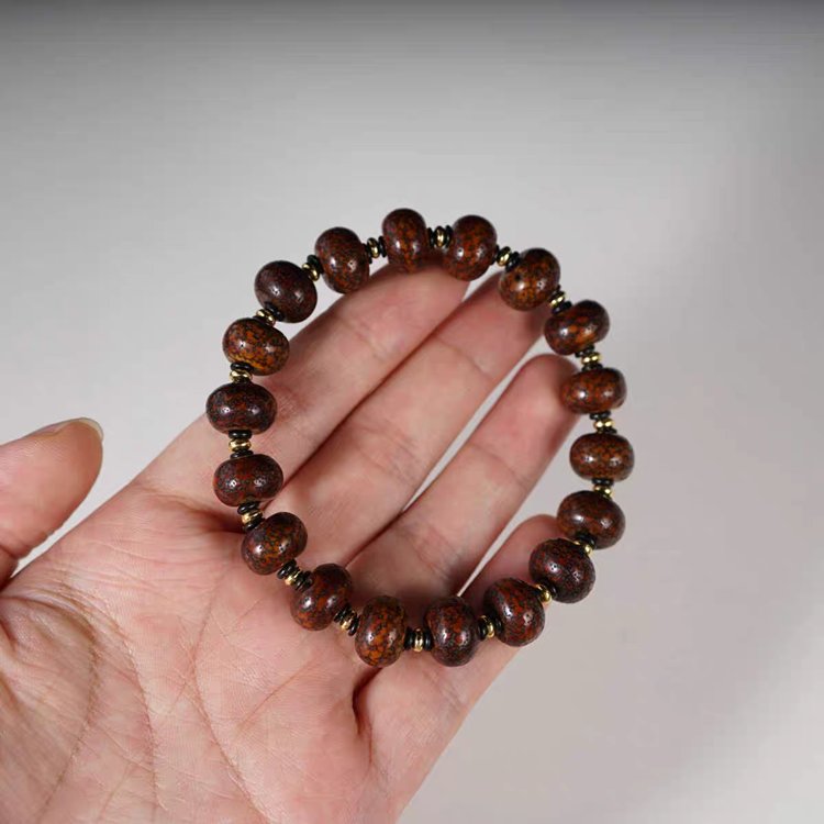 Antique Tibetan Star Moon Bodhi Seed Rosary Beads