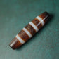Crimson Waves Chund Dzi Bead
