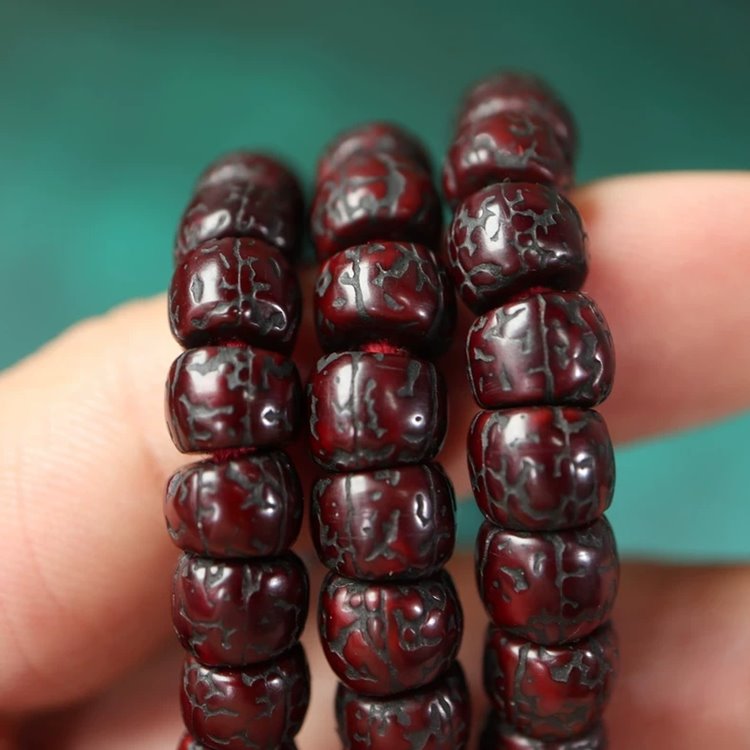 Vintage Tibetan Old Rudraksha Mala