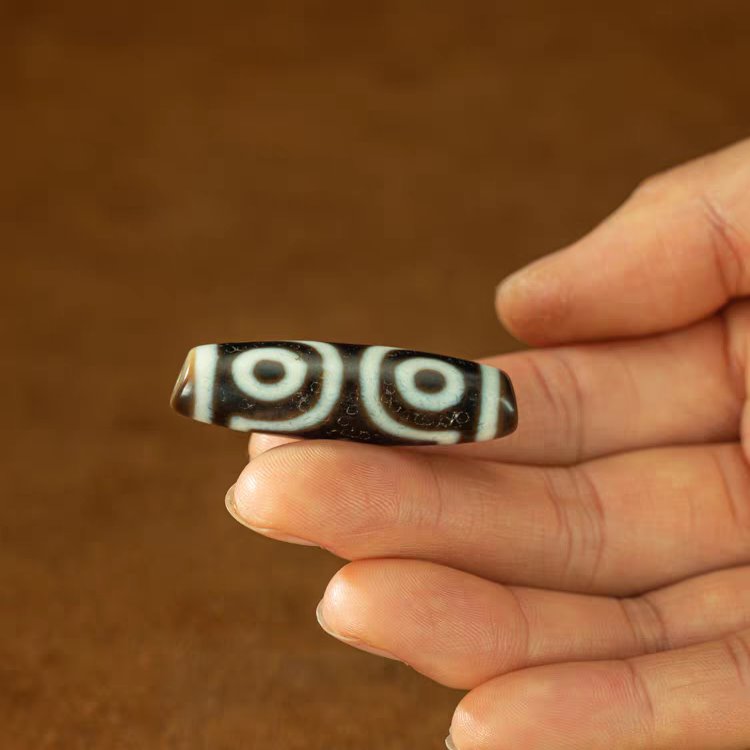 Holistic Harmony 3 Eye Dzi Bead