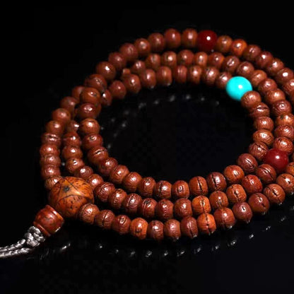 Old Tibetan Bodhi Seed Mala 9mm Seeds-Mantrapiece