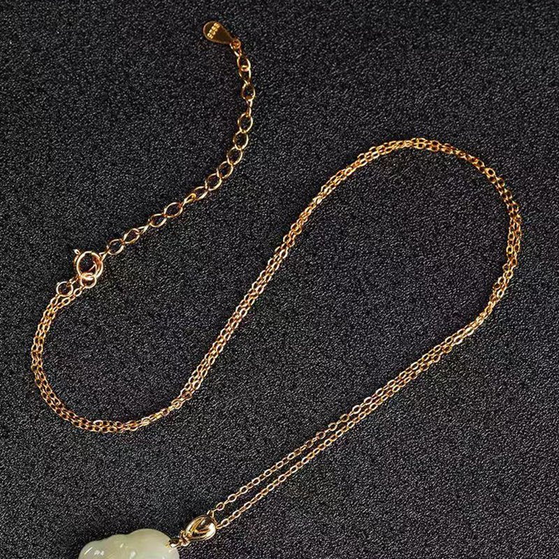 Small Light Green Jade Buddha Pendant