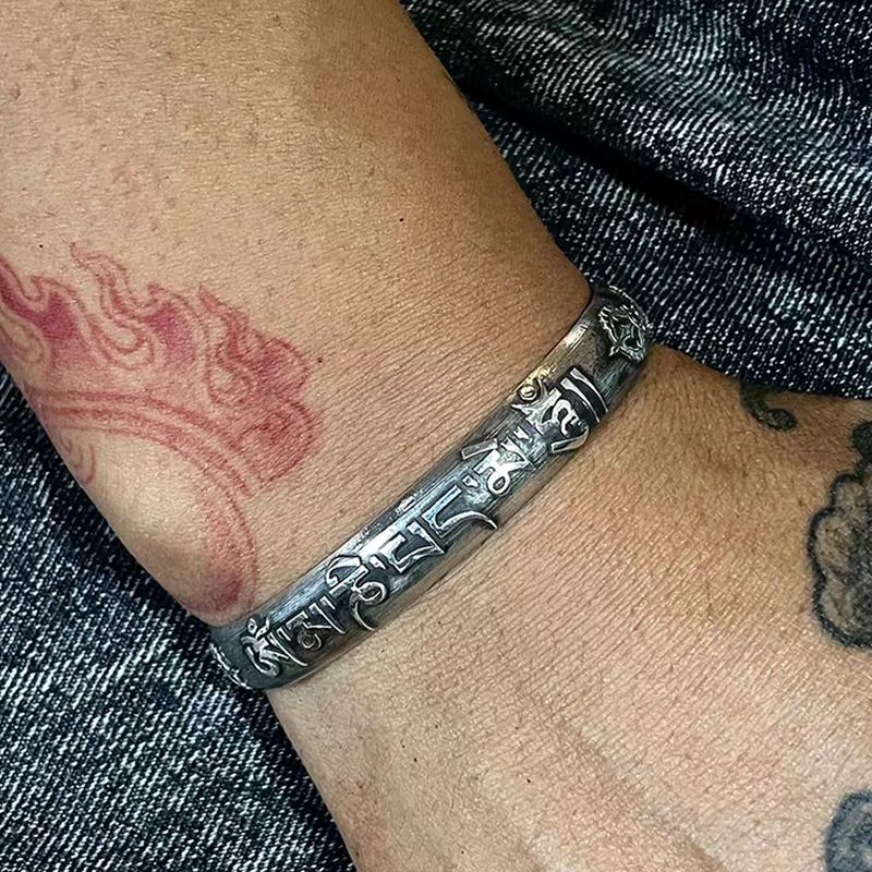 Om Mani Padme Hum Mens Power Bracelet