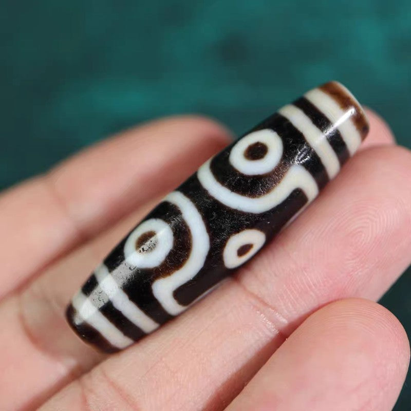 Discerning Emptiness Through Form 6 Eye Dzi Bead