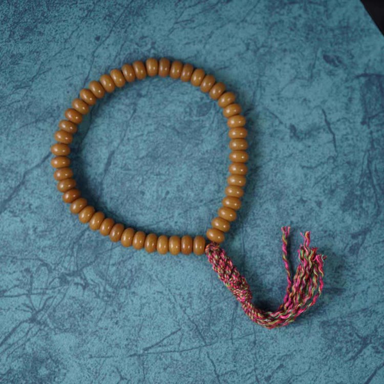Vintage Tibetan Bodhi Root Monk Bead Bracelet