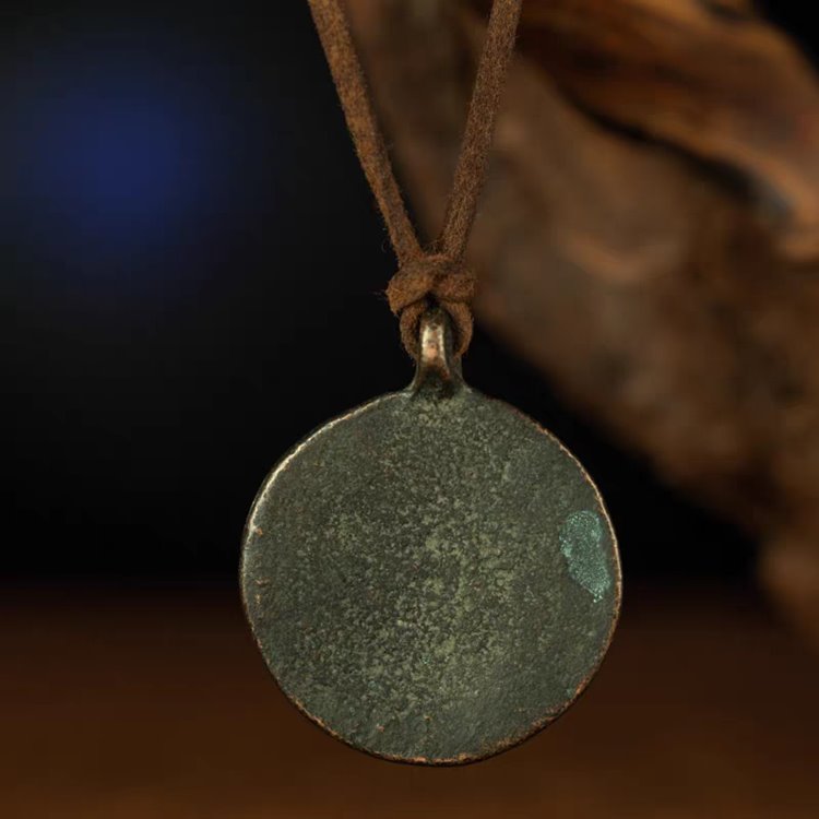 Vintage Tibetan Copper Guanyin Amulet