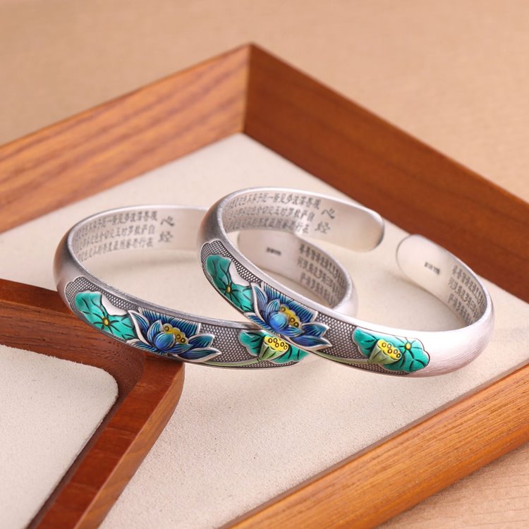 Authentic Lotus Buddhist Bracelet