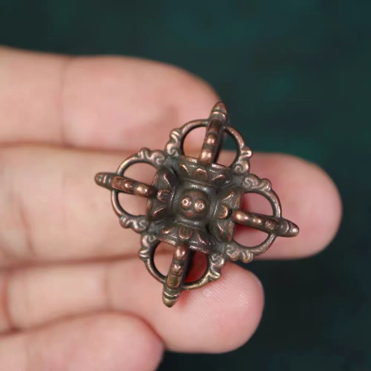 Vintage Tibetan Iron Vajra Lucky Charm