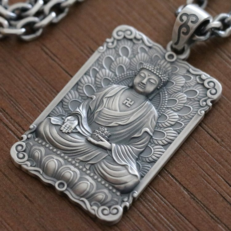 Framed Charity Amitabha Buddha Pendant