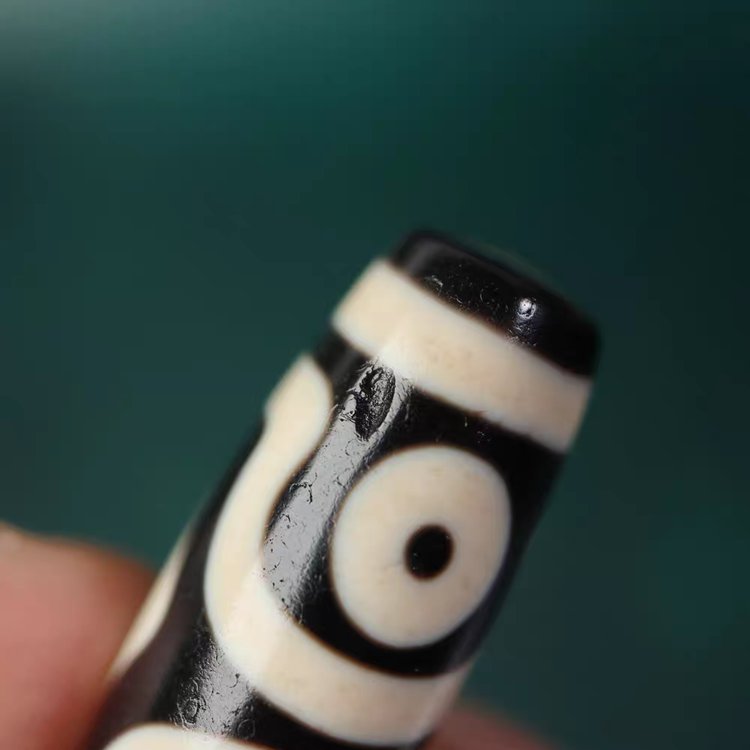 Triple Blessings 3 Eye Dzi Bead