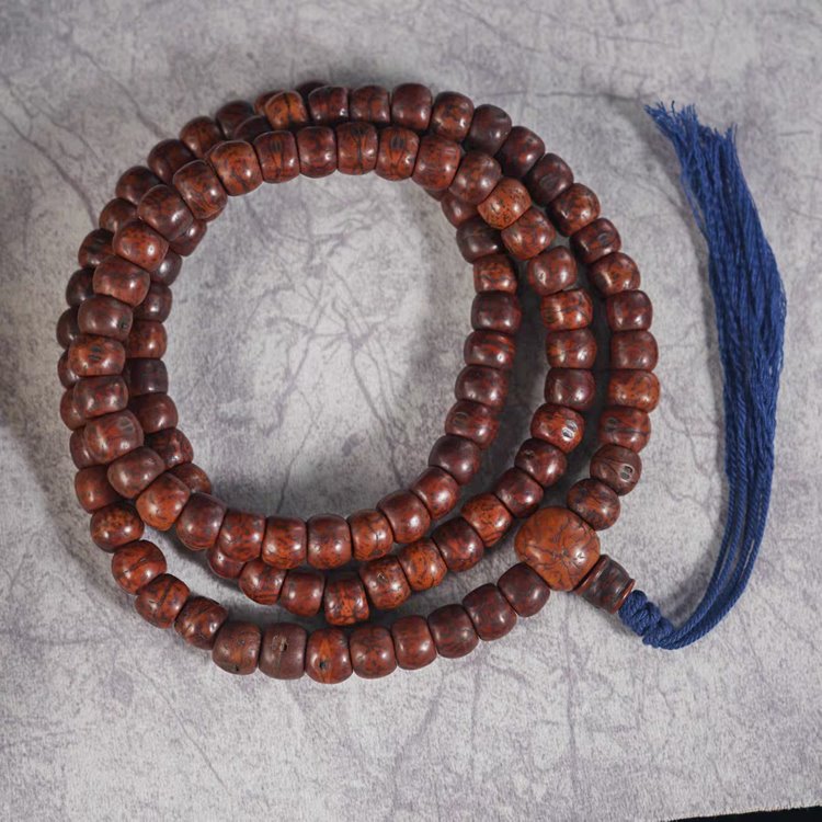 Old Tibetan Bodhi Seed Mala 8mm Seeds