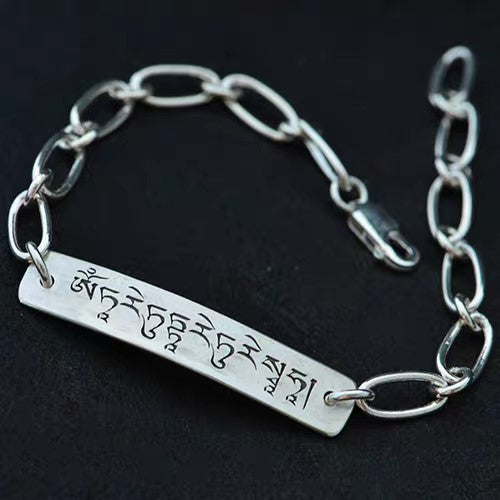 Vintage Nepalese Green Tara Mantra Bracelet