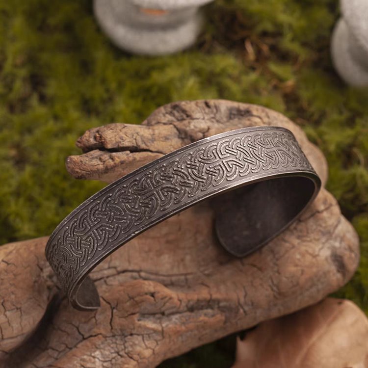 Celtic Knot Norse Cuff Bracelet