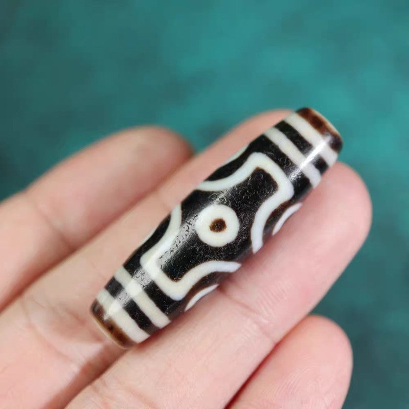 Discerning Emptiness Through Form 6 Eye Dzi Bead