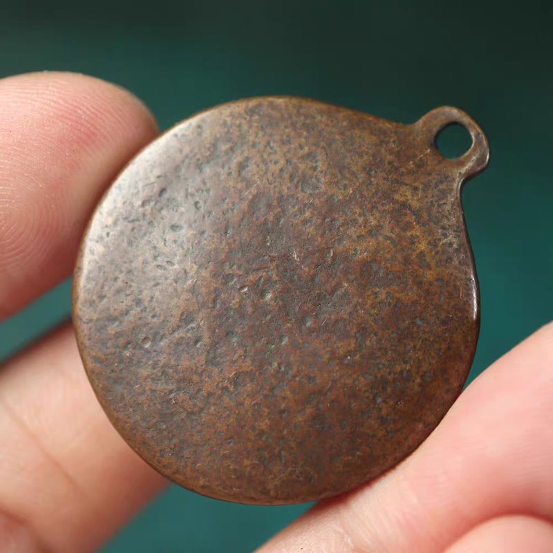 Vintage Tibetan Copper Hayagriva Pendant