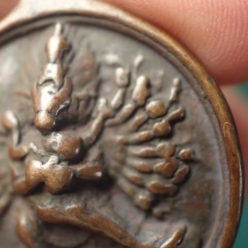 Vintage Tibetan Copper Hayagriva Pendant