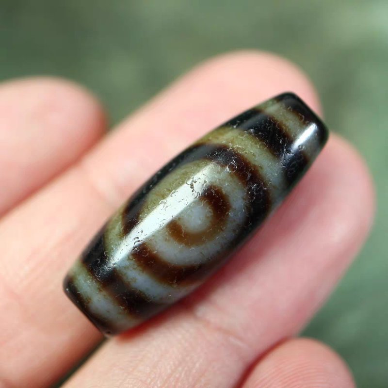 Origin of Intuition Amulet 2 Eye Dzi Bead