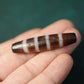 Crimson Waves Chund Dzi Bead