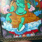 Tibetan Hand-Painted Green Tara Thangka Pendant