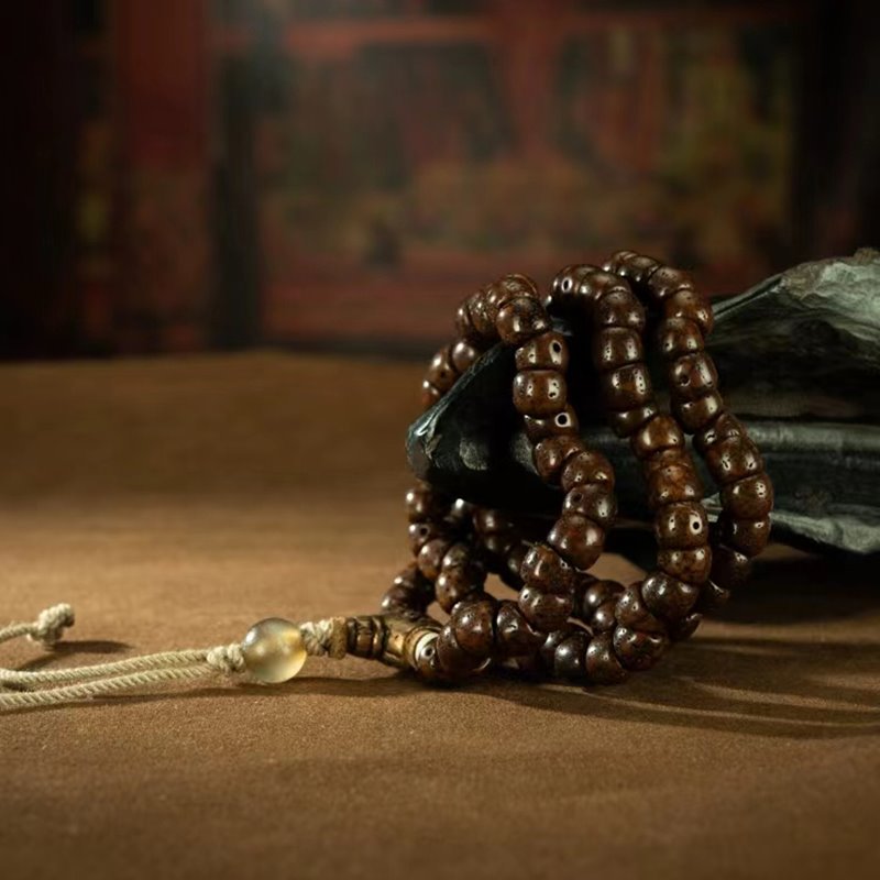 Old Tibetan Lotus Seed Impermanence Mala