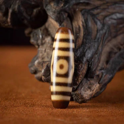 Holistic Harmony 3 Eye Dzi Bead