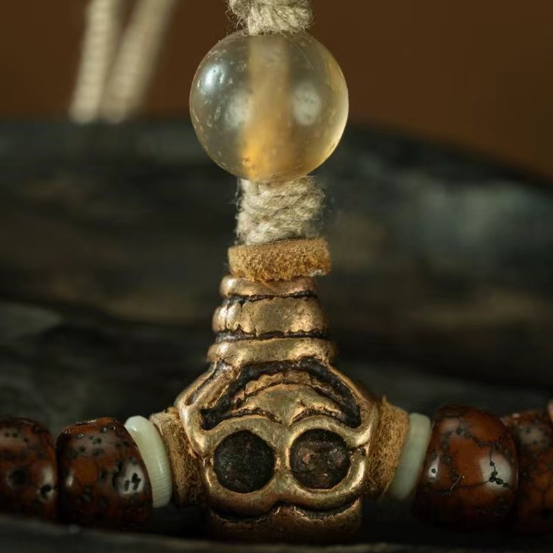 Old Tibetan Lotus Seed Impermanence Mala