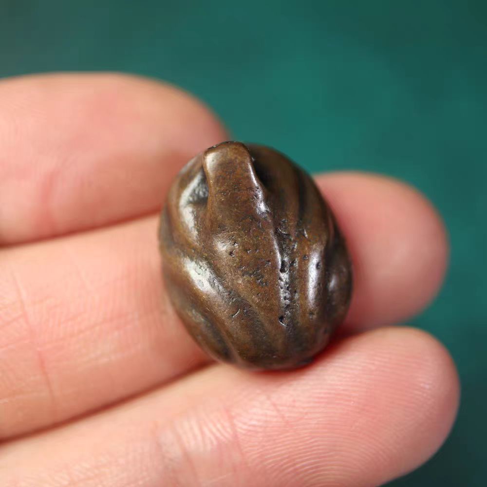 Vintage Tibetan Iron Green Tara Mantra Pendant