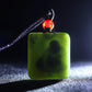 Laughing Buddha Jade Pendant