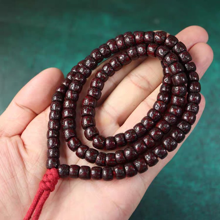 Vintage Tibetan Old Rudraksha Mala