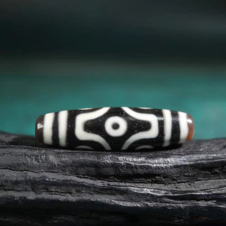 Discerning Emptiness Through Form 6 Eye Dzi Bead