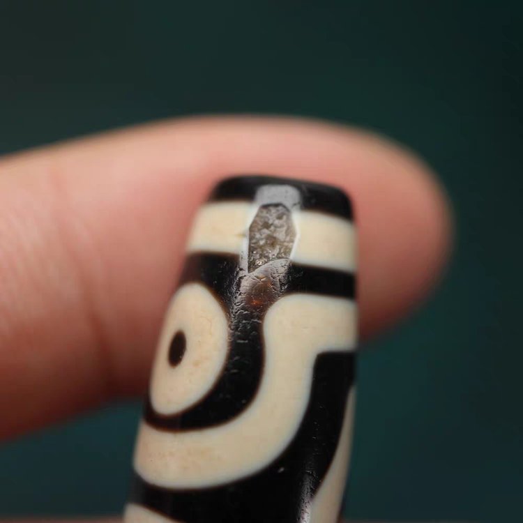 Triple Blessings 3 Eye Dzi Bead