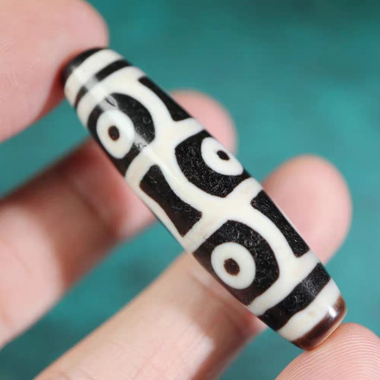 Overcoming Worldly Desires Talisman 6 Eye Dzi Bead