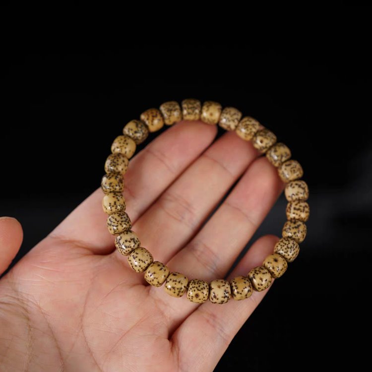 Antique Tibetan Star Moon Bodhi Lotus Mala