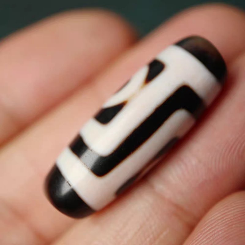 Love Talisman for Devoted Souls 2 Eye Dzi Bead