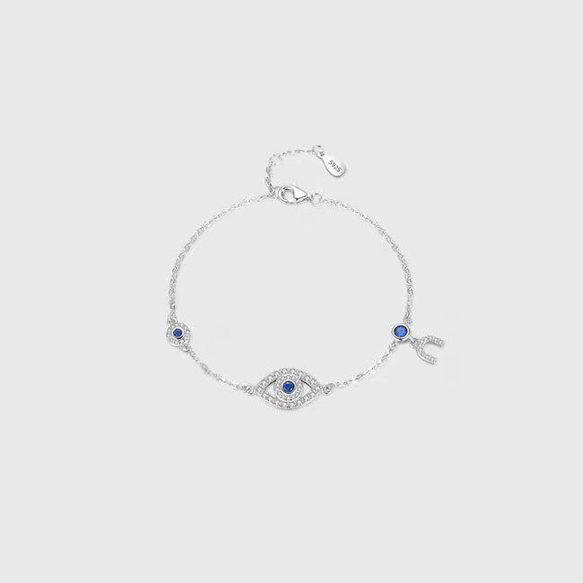 925 Sterling Silver Evil Eye Bracelet