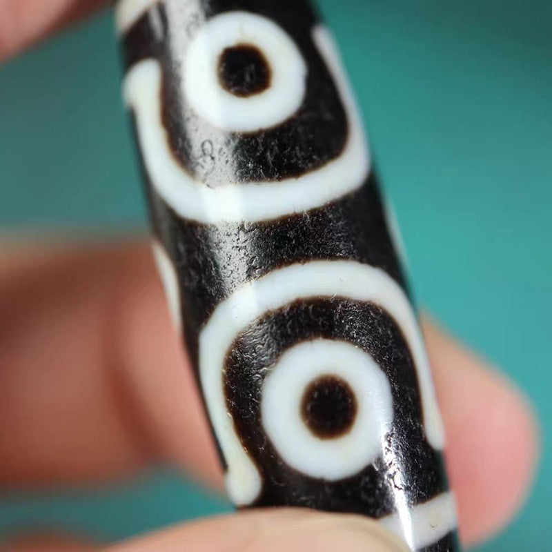 Discerning Emptiness Through Form 6 Eye Dzi Bead