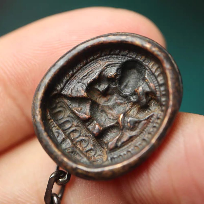 Vintage Tibetan Vajrapani Figurine Pendant