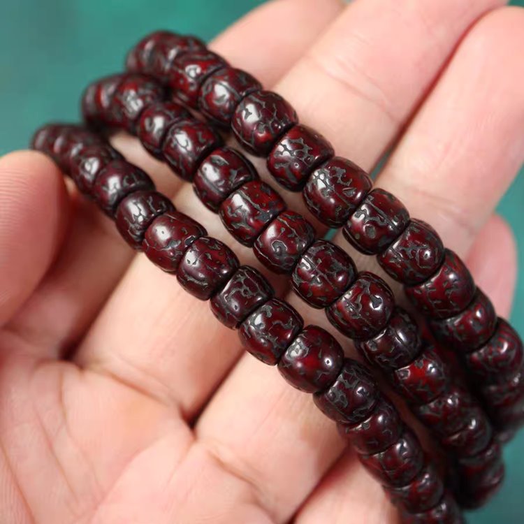 Vintage Tibetan Old Rudraksha Mala