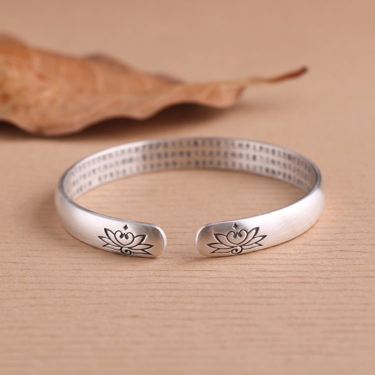 Simple Lotus Flower Bangle