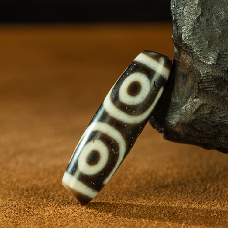 Holistic Harmony 3 Eye Dzi Bead