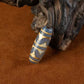 Amulet of Silent Fortitude Tiger Tooth Dzi Bead