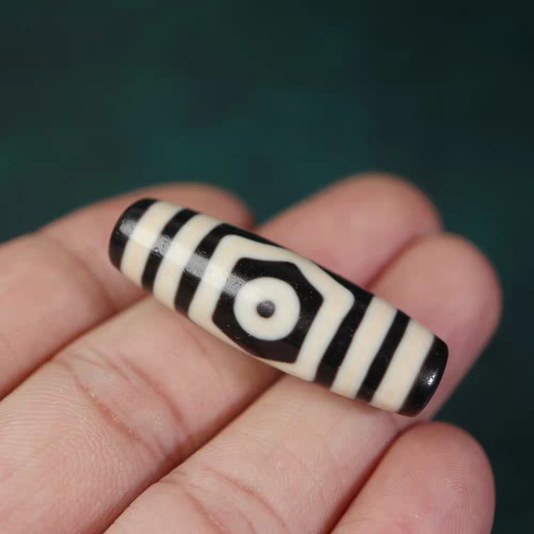 Triple Blessings 3 Eye Dzi Bead