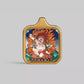 Square-Framed Fudo Myo-o Thangka Pendant
