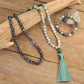 African Turquoise Amazonite Mala Bead Necklace-Mantrapiece