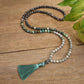 African Turquoise Amazonite Mala Bead Necklace-Mantrapiece