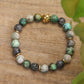 African Turquoise Amazonite Mala Bead Necklace-Mantrapiece