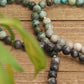 African Turquoise Amazonite Mala Bead Necklace-Mantrapiece