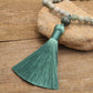 African Turquoise Amazonite Mala Bead Necklace